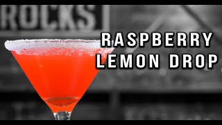 Raspberry Lemon Drop Martini  Vodka Cocktail Recipes  Booze on The Rocks [upl. by Nodyarg93]