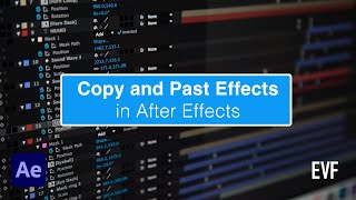 How to Copy and Paste Effects in After Effects [upl. by Solorac102]