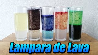 Experimento 5 Formas de hacer una lampara de lava [upl. by Acinhoj]