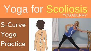 Seated Stretch For Upper Back Scoliosis [upl. by Icyaj781]