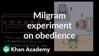 Milgram experiment on obedience  Behavior  MCAT  Khan Academy [upl. by Einniw]