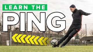 LEARN THE quotPINGquot  Long pass football skills tutorial [upl. by Enovi]