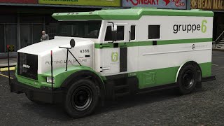 GTA 5 PC  How to open GRUPPE 6money van [upl. by Burkley610]