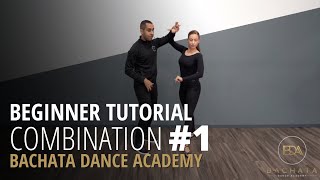 Beginner Bachata Tutorial  Combination 1  Demetrio amp Nicole  Bachata Dance Academy [upl. by Idet]