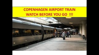 Copenhagen Airport Train Watch Before You Ride Train to Copenhagen Central [upl. by Peatroy]