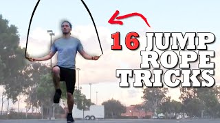 16 Jump Rope Tricks From Beginner to Advanced [upl. by Etteuqram823]