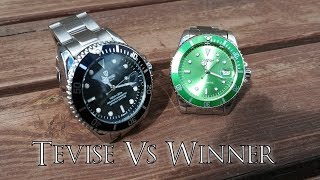 Tevise T801A Vs Winner Sub Mariner Homage [upl. by Dasie]