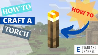 How to Craft a Torch in Minecraft [upl. by Ylrahc]