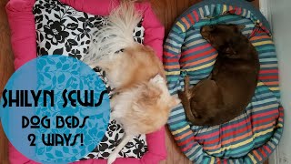 DIY Dog Beds 2 Ways  Upcycling Comforters [upl. by Henryson]