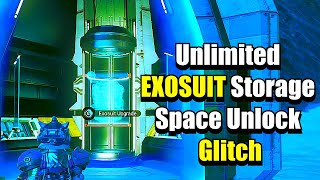 Unlimited Exosuit Storage Space Unlock Glitch  No Mans Sky [upl. by Henarat270]