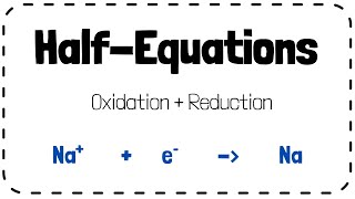 Half Equations  GCSE Chemistry Revision [upl. by Eiramacissej]