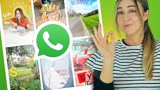 WhatsApp Status  10 Creative Ideas  Using ONLY The App [upl. by Towny]