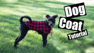 Dog Coat sewing tutorial  with Free PDF [upl. by Yoong]