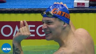 Caeleb Dressel record 100 freestyle at 2017 NCAA championships [upl. by Alcinia]