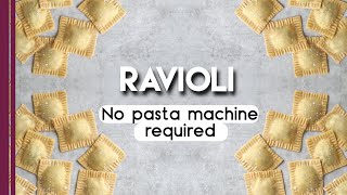 How to make Ravioli from scratch without pasta machine  Italian recipe [upl. by Solakcin]