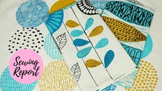 EASY SEWING PROJECT  DIY Tea Towels Tutorial  SEWING REPORT HOW TO SERIES [upl. by Sidonnie]