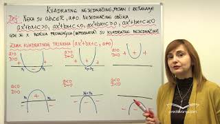 Kvadratne nejednačine  pojam i resšvanje  Matematika II [upl. by Anillek]