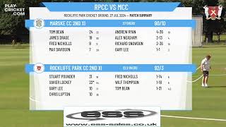 Rockliffe Park CC 2nd XI v Marske CC 2nd XI [upl. by Anide]