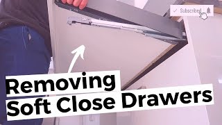 How To Remove Soft Close Kitchen Drawers  NEW Kitchens 2015 to 2025 [upl. by Lletnwahs802]