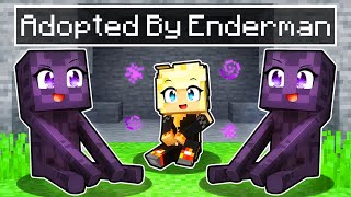 ADOPTED by ENDERMAN in Minecraft [upl. by Yme140]