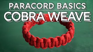 Easy Paracord Cobra Weave Bracelet Tutorial [upl. by Elodia]