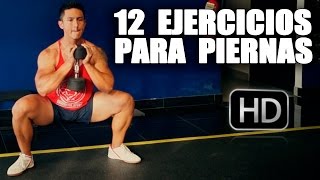 Los Mejores Ejercicios Para PIERNAS con MANCUERNAS [upl. by Donnelly358]