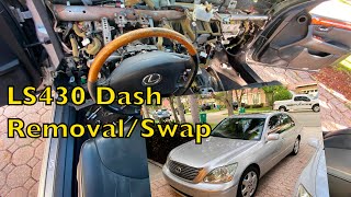 Lexus LS430 Dash Removal  Swap Part 1 [upl. by Keefer]