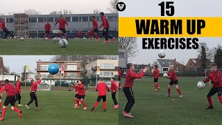 15 Warm Up Exercises  Coordination amp Fun  Football Warm Up [upl. by Crandall]