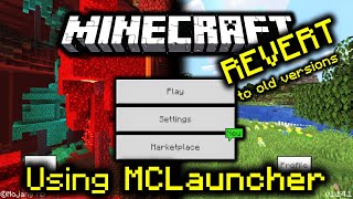 How to REVERT to OLDER VERSIONS  Upgrade to BETAS for Minecraft Bedrock MCLauncher Tutorial 2021 [upl. by Romaine]