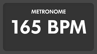 165 BPM  Metronome [upl. by Noy]