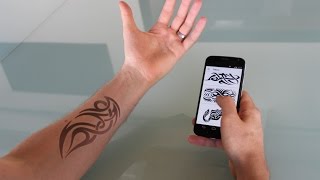 The Worlds First E Ink Tattoo [upl. by Desireah764]