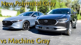 There’s a New Gray in Town  Mazda Machine Gray vs Polymetal Gray Exterior Colors [upl. by Anovahs]