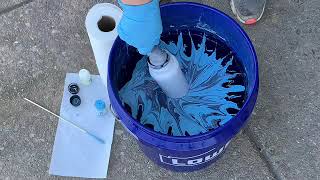 Hydrodipping A Tumbler  How To Hydrodip A Custom Tumbler  Marabu Easy Marble Hydrodip [upl. by Valtin107]