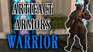 Warrior Artifact Armors ARR to SHB FFXIV [upl. by Adanar]