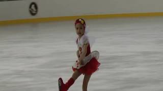 Kamila Valieva 5yearold program2S attempt [upl. by Grogan801]