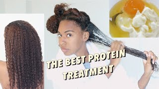 EXTREME PROTEIN DEEP CONDITIONING TREATMENT for damaged NATURAL HAIR [upl. by Verras]