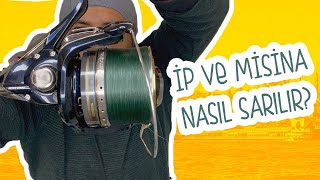 Olta Makineleri  İp amp Misina Nasıl Sarılır  Dolgu misina nasıl yapılır [upl. by Nylessej]