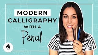 Beginners Guide To Doing Calligraphy with a Pencil [upl. by Mariejeanne181]