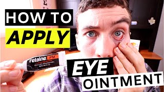 🔴Eye Ointment  How to Apply Eye Ointment Simple [upl. by Nnyrat149]