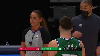 Luka Doncic Flirts With Ref quotFouling in love with youquot [upl. by Ilbert]