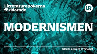 Litteraturepoken modernismen förklarad  SVENSKA  Gymnasienivå [upl. by Eralcyram757]