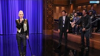 Gwen Stefani Grinds On Jimmy Fallon While LipSyncing Call Me Maybe [upl. by Dulcine]