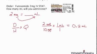 Dose Conversion 1  mg to mL Using Label [upl. by Lonee]