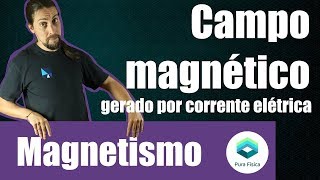 Física  Magnetismo Campo magnético da corrente elétrica [upl. by Yunick312]