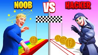 NOOB vs HACKER For 💰 in Fortnite [upl. by Nahtannoj927]