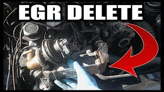 BMW EGR DELETE  HOW TO REMOVE BMW N47 N57 EGR VALVE [upl. by Fadiman411]