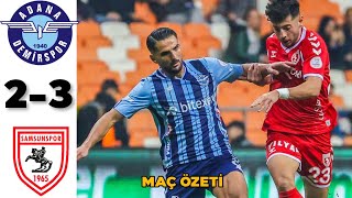 ADANA DEMİRSPOR  SAMSUNSPOR 23 MAÇ ÖZETİ I SÜPER LİG [upl. by Kamp]