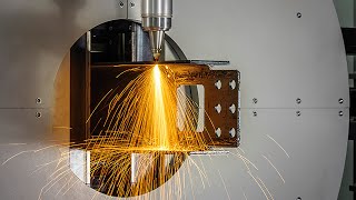 Laser beam cutting with Lasertube LT14 FIBER  BLM GROUP [upl. by Tsew134]