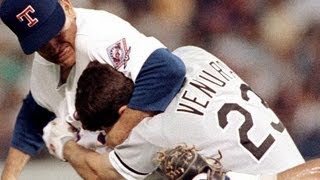 Nolan Ryan fights Robin Ventura August 4 1993 [upl. by Dame]