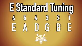 E Standard Tuning Guitar Notes  E Guitar Tuner [upl. by Ailemrac242]